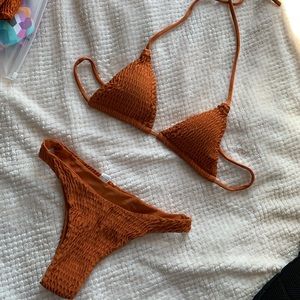 Orange Bronze Bikini set